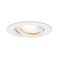 Paulmann Recessed luminaire LED Nova, IP65, round, 7W, GU10, set of 1 swiveling