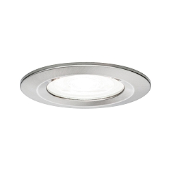 Recessed spot LED NOVA, IP44, fixed, 230V, incl. GU10 6.5W 4000K 450lm 36�, iron brushed