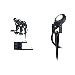 Supplementary set Outdoor Plug & Shine LED Spot STING, IP67, 24V, 3x6W 3000K 270lm 100�, dimmable