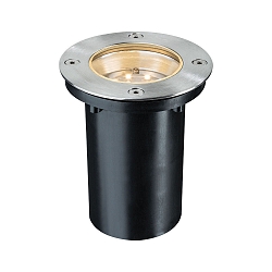 LED Floor recessed luminaire SPECIAL LINE set, round, 1,2W, 2700K, 230V, 110mm, stainless steel