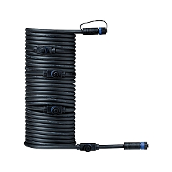 Paulmann Plug&Shine Cable IP68 with 5 connection sockets black, 10m