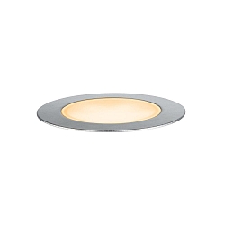 floor recessed luminaire PLUG & SHINE FLOOR INSECT / � 7CM insect friendly IP67, silver