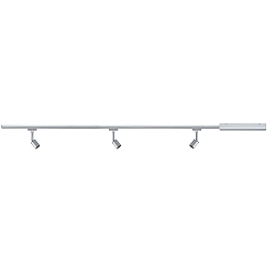 Paulmann URail Set Pure II chrome matt, excl. Lamp, max. 10W GU10