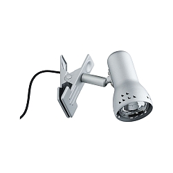Clamp spot ASSISTENT GRYPS, E14, 230V, brushed iron