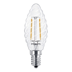 filament lamp candle turned COREPRO LEDCANDLE ST35 switchable ST35 E14 2W 250lm 2700K CRI 80 