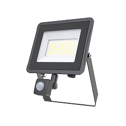 floodlight STAR 3000/830 BK SENSOR with sensor, tiltable, switchable IP65, black 