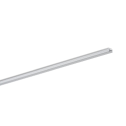 U profile SMALL U FLAT SQUARE 17/18 B1C1, grey, white matt