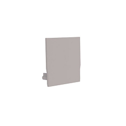end cap MEDIUM U, white