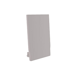 end cap PROFILE MEDIUM U, white