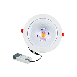 downlight GLAN S � 207MM Plug&Play rigid, CCT Switch, UGR < 19, multipower IP20, white 