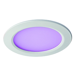 LED Recessed spot QILE, 110�, 23,55W, RGBWW, 2900-3100K, 966lm, IP43, white