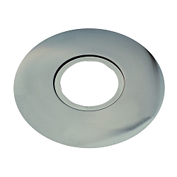 Decorative perforated cover, iron brushed, with 2 extended retaining clips