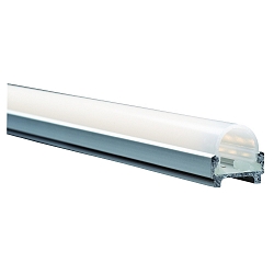 Profile cover, matt, 9,9, half round, 2m, white