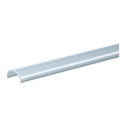 Profile cover, opal, 16/15, half round, 2m, white