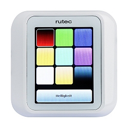 TFT LED RGB+W DMX Touchscreen, with Alpha Nea frame, white, static, IP20
