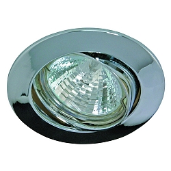 Alu die-cast Recessed spot for MR16, swivelling, IP20, chrome
