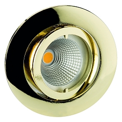 Alu die-cast Recessed spot for MR11, without Snap ring, swivelling, IP20, gold