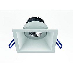 recessed luminaire TOM SQUARE(EMPTY CASE FOR LED MODULE �5CM) square, swivelling, without socket IP20, white matt dimmable