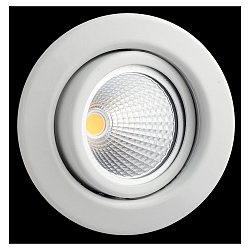 Stainless steel Recessed spot for MR16, without snap ring, swivelling, IP20, white
