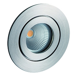 Stainless steel Recessed spot TULKA V4A, 1,4401 X5CrNiMo 316 MR11, with clip fastener, round, fixed, IP55, stainless steel fixed