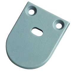 end cap UP20/11 half round, with feed-in option, aluminium