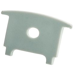 end cap COLLAR PROFILE HIGH high, with cable hole, grey