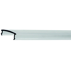 accessories profile cover PFH405/8 / PFH415/8 / PFH425 / PFH435 / PFH455 - CLEAR 2M slightly arched, transparent 200cm