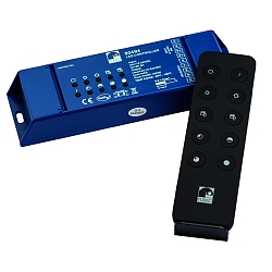 controller RF 12V/24V - 240W/480W - RGBW 4 channel, RGBW, with remote control, blue, black