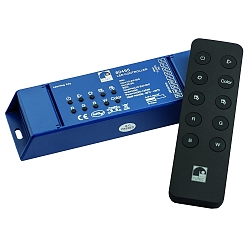 controller RF 12V/24V - 240W/480W - RGBW 4 channel, RGBW, with remote control, blue, black