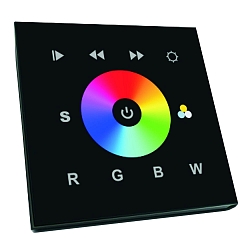 touch panel 1 ZONE RGBW DMX TOUCH GLASS 4 channel, DMX control signal output, black