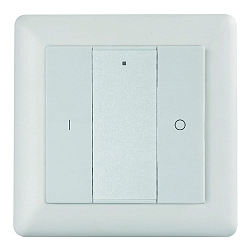 radio wall switch 4 ZONE RF SINGLE COLOUR 4 channel, with output for radio control signal (RF), white