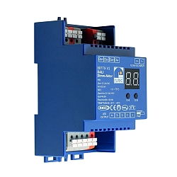 DALI dimmer OLED DALI-2 PUSH DIM DT8 / DC / 12+24V / SLAVE PWM 4 channel, blue