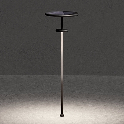 battery solar lamp PLANET B  with sensor IP65, graphite grey