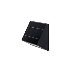 battery solar lamp ECOSTEP WALL with sensor IP65, graphite grey