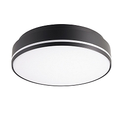 LED Ceiling luminaire SPLIT, 270mm, 18/24W, 3000/4000K, IP54, 110�, 2000/2500lm, black