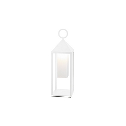 battery floor lamp NUPHARE short, dimmable IP54, powder coated, white dimmable