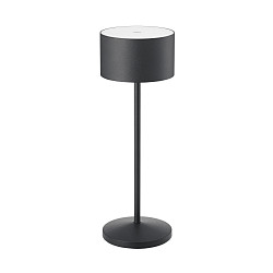 battery table lamp VELUNA IP44, night black dimmable