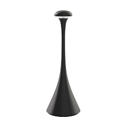 battery table lamp NUDROP CCT Switch, with touch dimmer IP54, night black dimmable