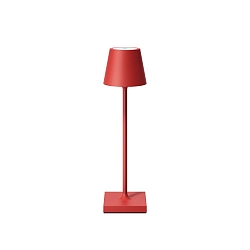 battery table lamp NUINDIE POCKET USB-C round, CCT Switch, with touch dimmer IP54, fire red dimmable