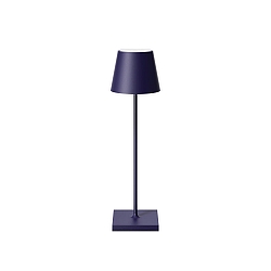 battery table lamp NUINDIE USB-C round, CCT Switch, with touch dimmer IP54, plum blue dimmable