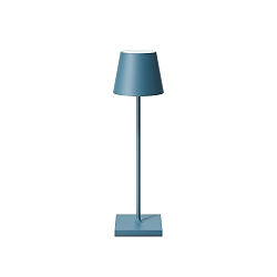 battery table lamp NUINDIE USB-C round, CCT Switch, with touch dimmer IP54, dolphin blue dimmable
