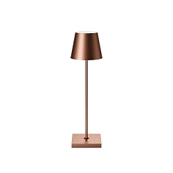 battery table lamp NUINDIE USB-C up / down, with USB connection, CCT Switch, with touch dimmer IP54, bronze anodised dimmable