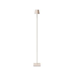 battery floor lamp NUINDIE USB-C up / down, with USB connection, CCT Switch, with touch dimmer IP54, dune beige dimmable