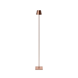 battery floor lamp NUINDIE USB-C up / down, with USB connection, CCT Switch, with touch dimmer IP54, bronze dimmable