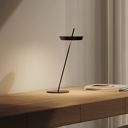 battery table lamp MAHINA IP20, black dimmable