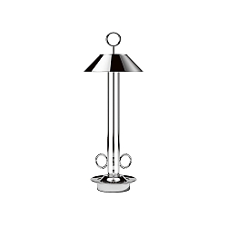 battery table lamp NUDIDEROT with hook, CCT Switch, with touch dimmer IP54, chrome dimmable