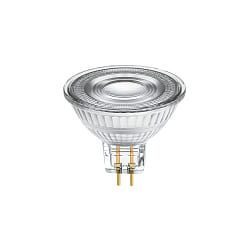 LED Pin socket Reflector lamp LUXAR GLAS  DIM, 12V, � 5cm / L 4.4cm, GU5.3, 6,5W 2700K 460lm 36�, dimmable