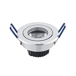 LED Downlight module ARGNET, 5W, 365lm, 2800-2000K, 36�, dimmable, brushed alu