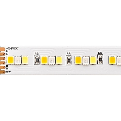 LED Strip RGB/TW, 20W/m, RGB/2300+6500K, 5m, 210 LED/m, IP20, 24V, 1662lm, Ra80