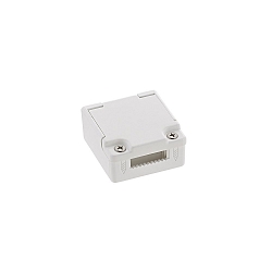 Endcap for 230V High voltage LED Strips with 1.5cm width, 1 piece, incl. silicone gel, white